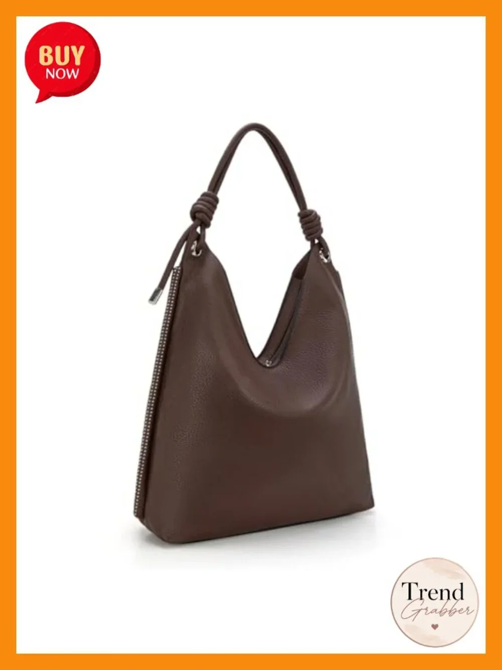 Women's Hobo Bag Soft Slouchy PU Leather Top Handle Shoulder Purse